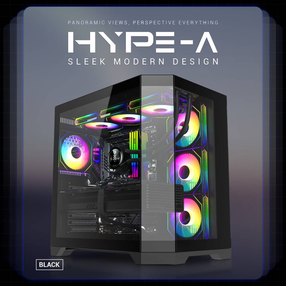 ATX Case Gamemax Hype Black