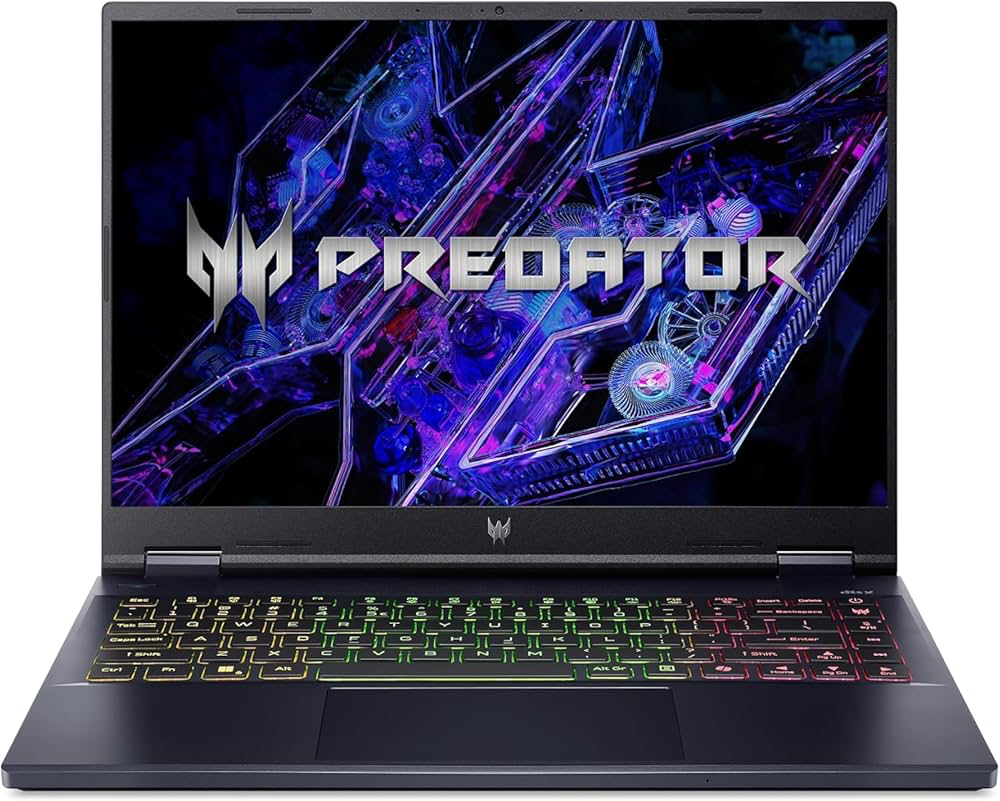 Acer Gaming Laptop Predator Helios 16 U9-275HX/16GB/1TBSSD/8GB-RTX5070/16'QHD/240Hz/RGB BKLIT/ENG