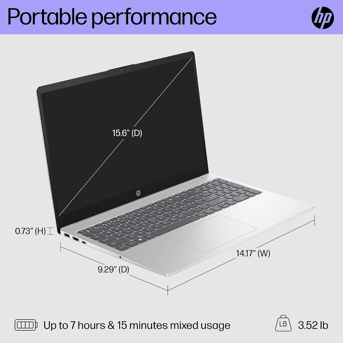 HP Laptop 15-fd0314ne i7-1355U 8GB/512GBSSD/15.6"FHD/DOS/NATURAL-SILVER/ARB – image 3
