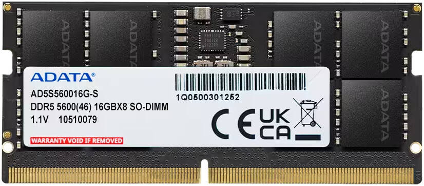 ADATA DDR5 16GB SO-DIMM SINGLE AD5S560016G-S