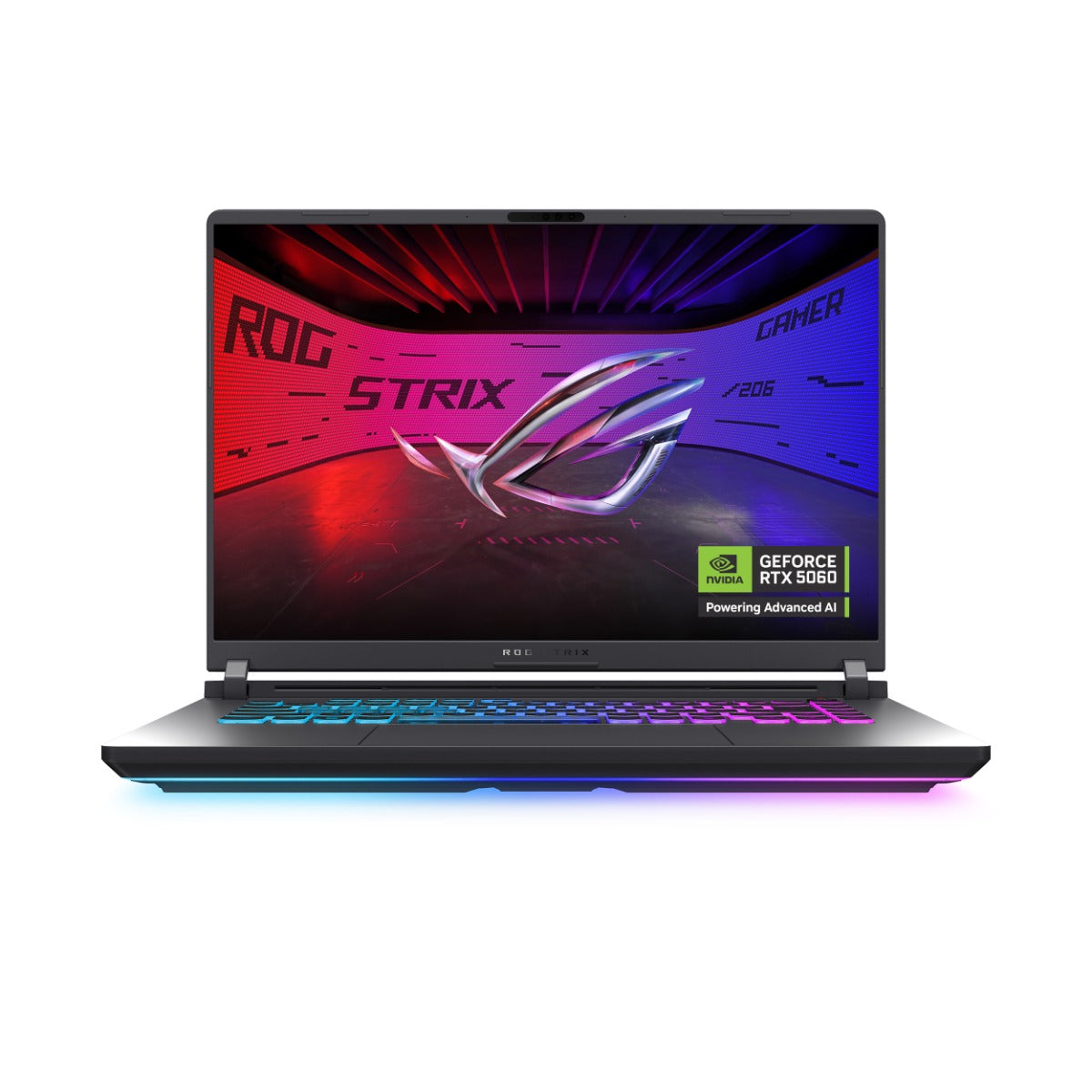 Asus Gaming Laptop ROG Strix G16 G615LM-RV082 U7-255HX 16GB/512GBSSD/RTX5060-8GB/16"WUXGA/165Hz/DOS/GRAY/ENG