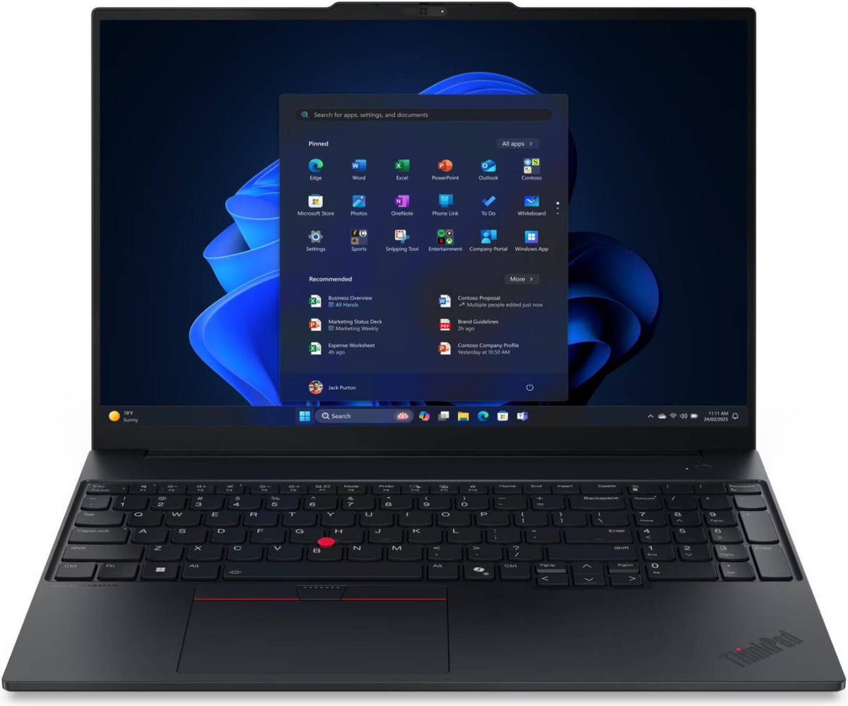 Lenovo Laptop ThinkPad E16 U7-255H 16GB/512GBSSD/16"WUXGA/DOS/ENG