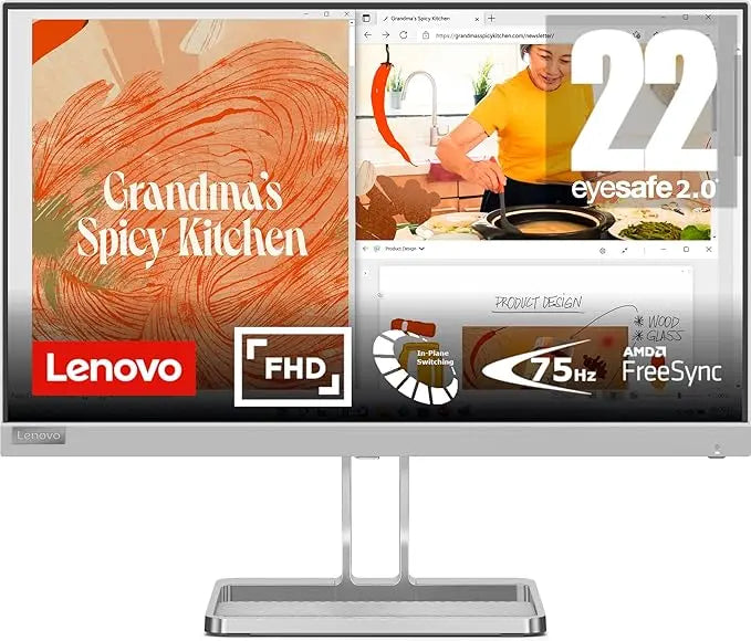 Lenovo Monitor 22" L22i-40 FHD-IPS, HDMI, VGA SPK+STAND