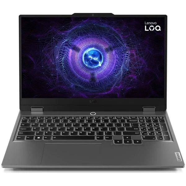 Lenovo Gaming Laptop LOQ 15IRX10 I7-13700HX 24GB/512GBSSD/8GB/RTX-5060/15.6"FHD/144Hz/DOS/GREY/WHITE-BKLT/ARB