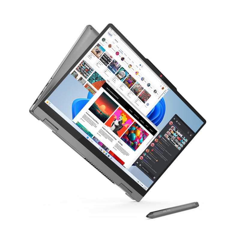 Lenovo Laptop IdeaPad 5 2-in-1 I7-13620H/16GB/512GBSSD/14"WUXGA/OLED/M-TCH/DOS/LUNA-GREY/ENG