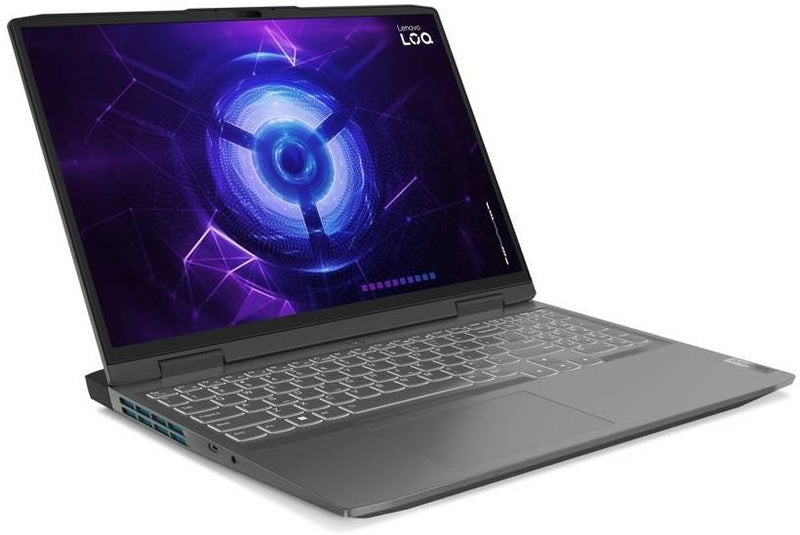 Lenovo Gaming Laptop LOQ 15IAX9E I7-12650HX 16GB/512GBSSD/6GB/RTX-4050/15.6"FHD/144Hz/DOS/GREY/WHITE-BKLT/ENG