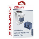 Promate Sillicon Watch Band Holder  For Apple Airpods Blue