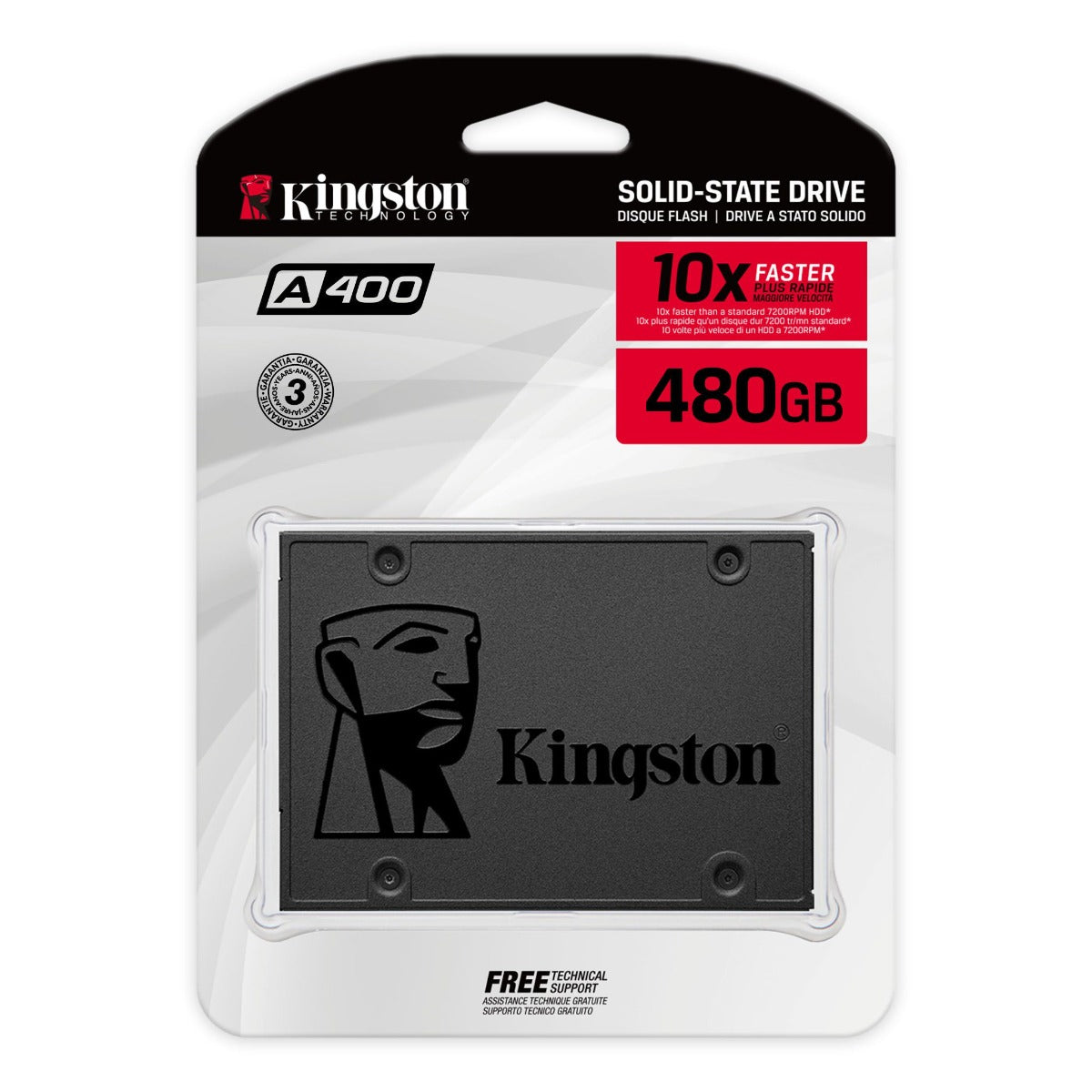Kingston 480GB SSD SATA-III 2.5" Solid State Drive SA400