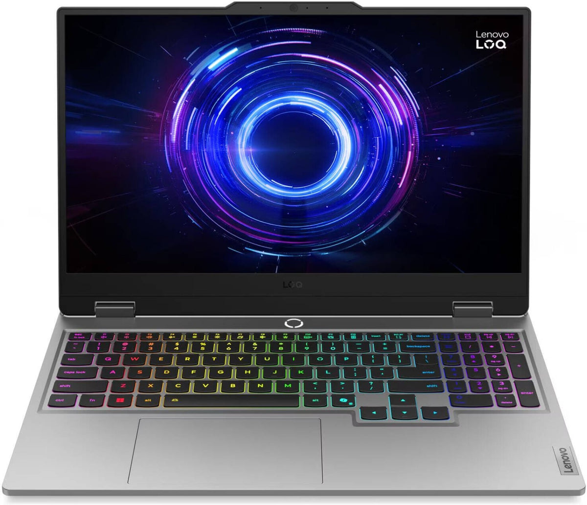 Lenovo Gaming Laptop LOQ 15IRX10 I7-13700HX 16GB/512GBSSD/8GB/RTX-5050/15.6"FHD/144Hz/DOS/GREY/WHITE-BKLT/ENG